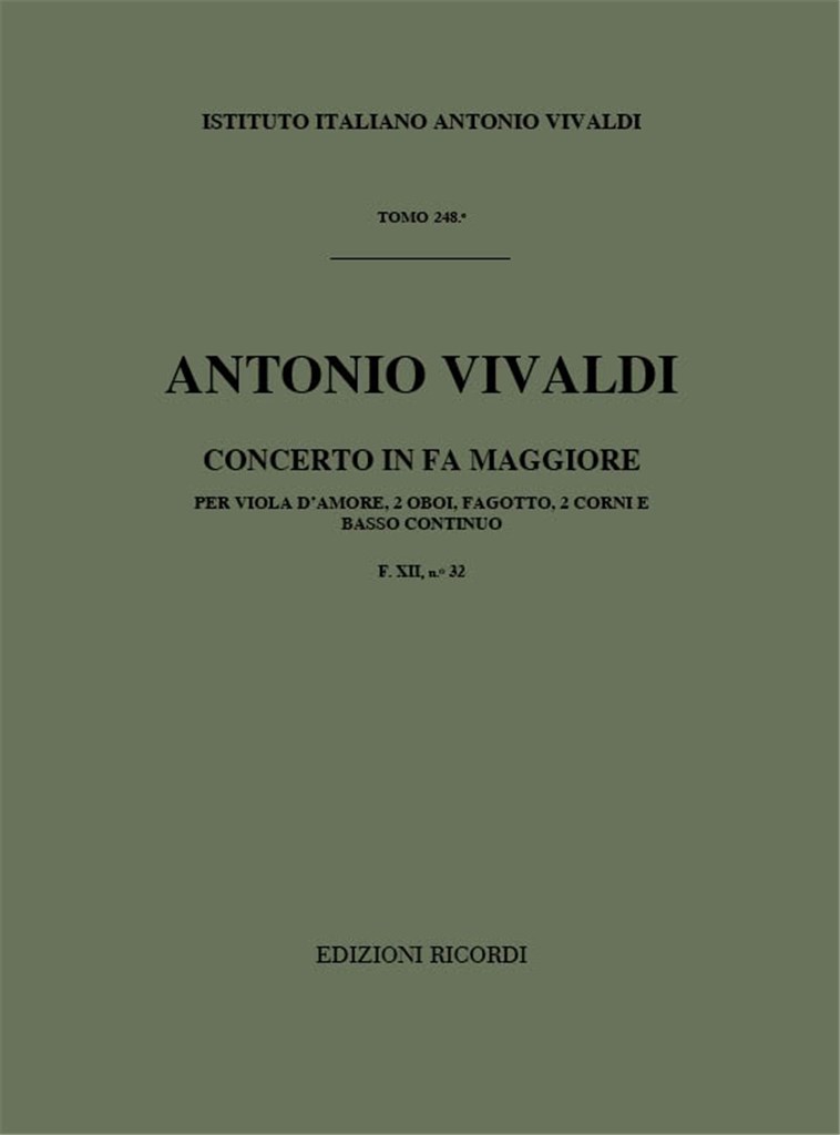 Concerti Per Strumenti Diversi E B.C.: